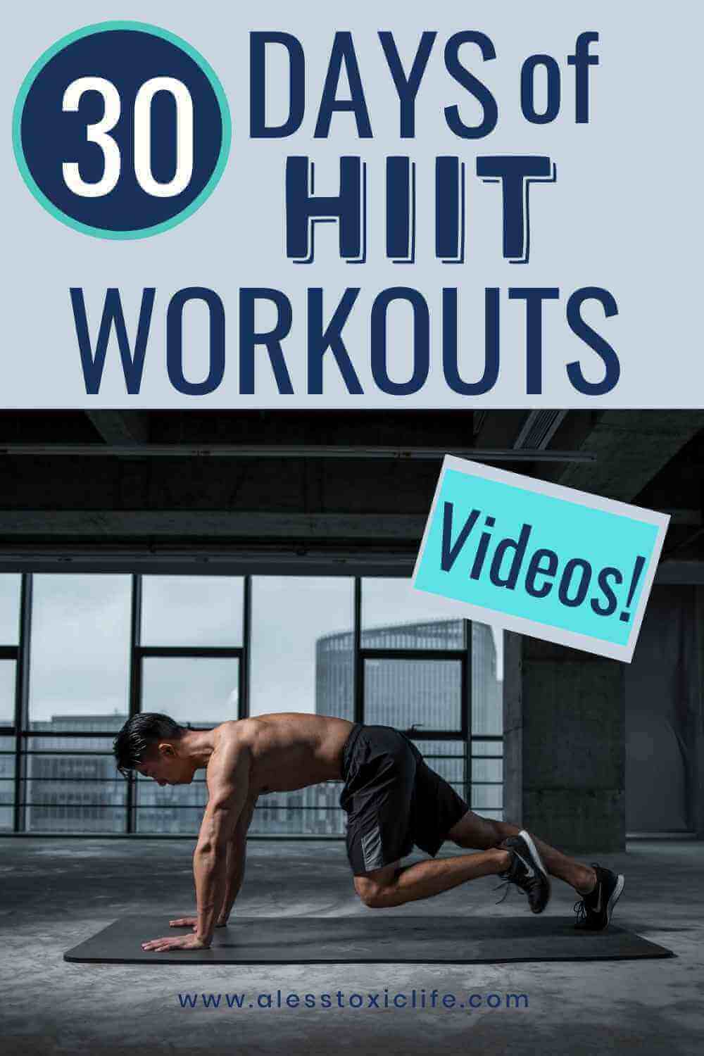 30 Days of HIIT Workout VIdeos - redspotdesign.com 