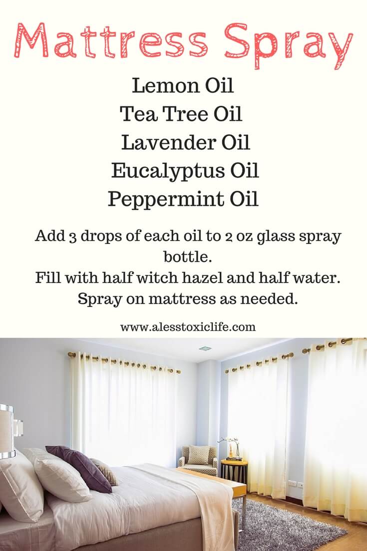 Essential Oil blend for cleaning and disinfecting your mattress. Helps get rid of bed bugs.
