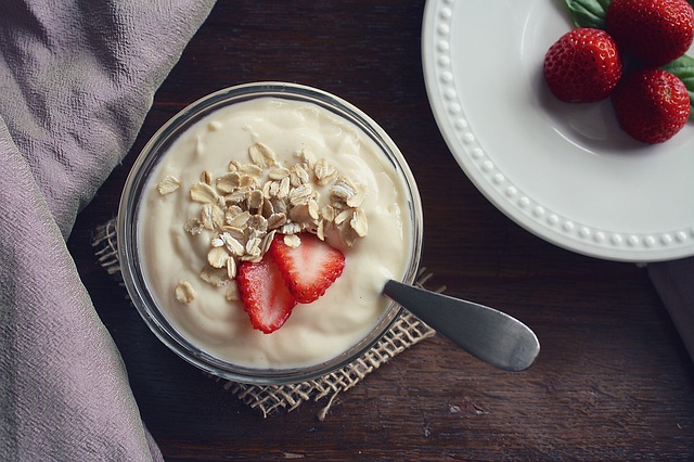 Add strawberries to your yogurt