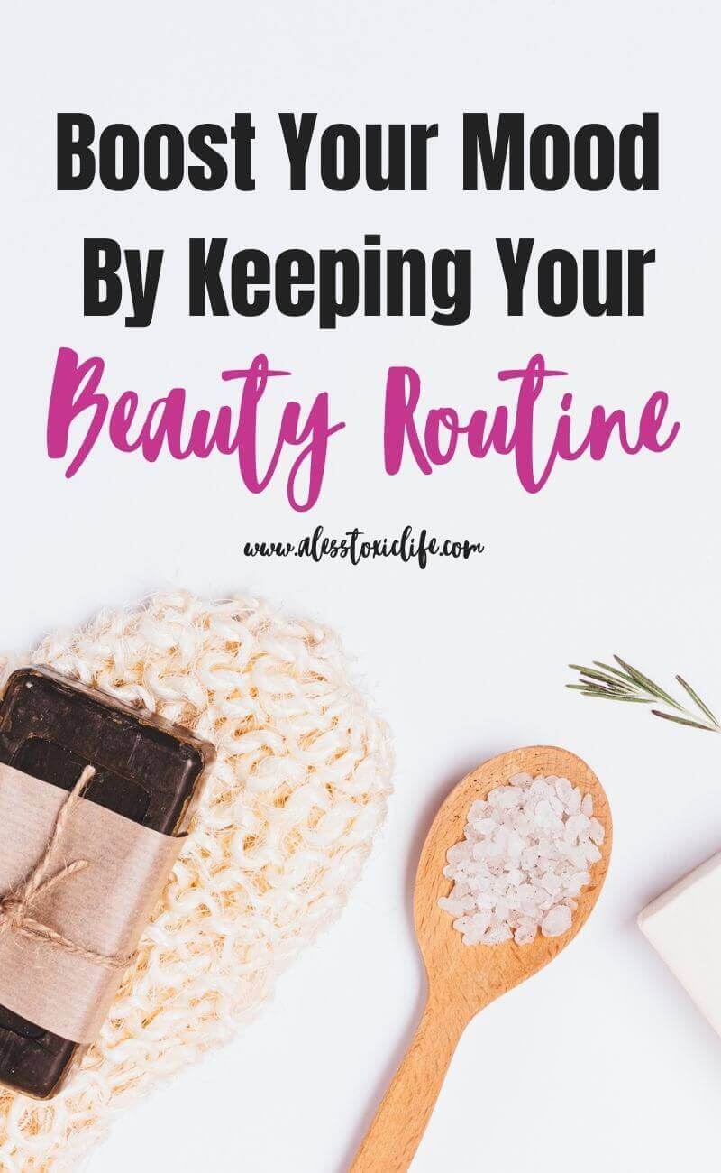 Keeping your skincare routine can boost your mood