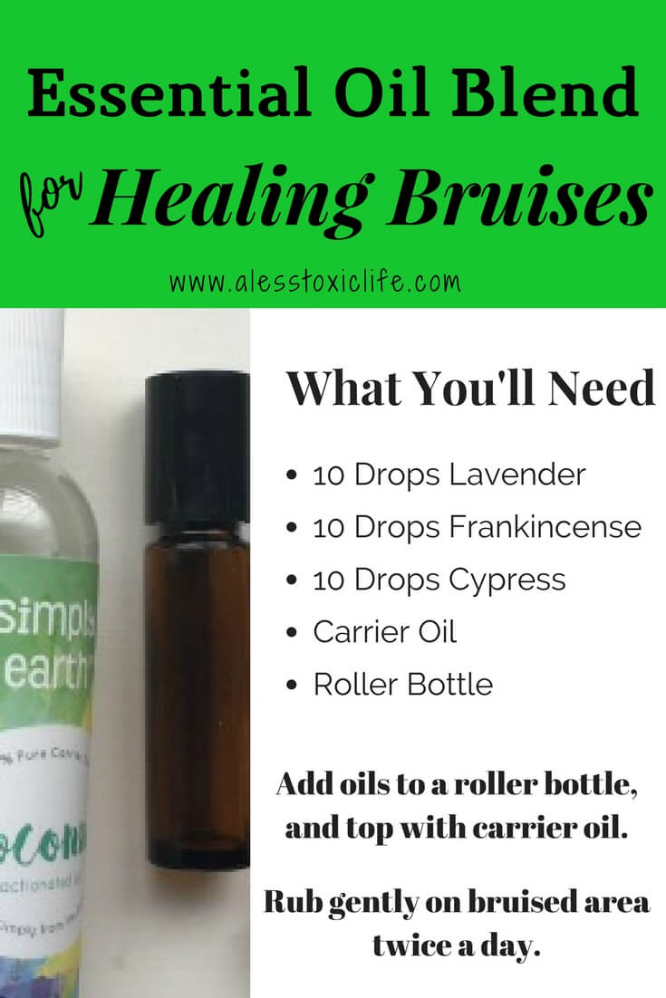 Heal bruises with essential oils