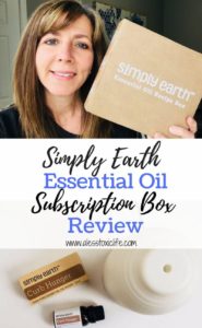 My 2018 Simply Earth Subscription Box Review #essentialoils