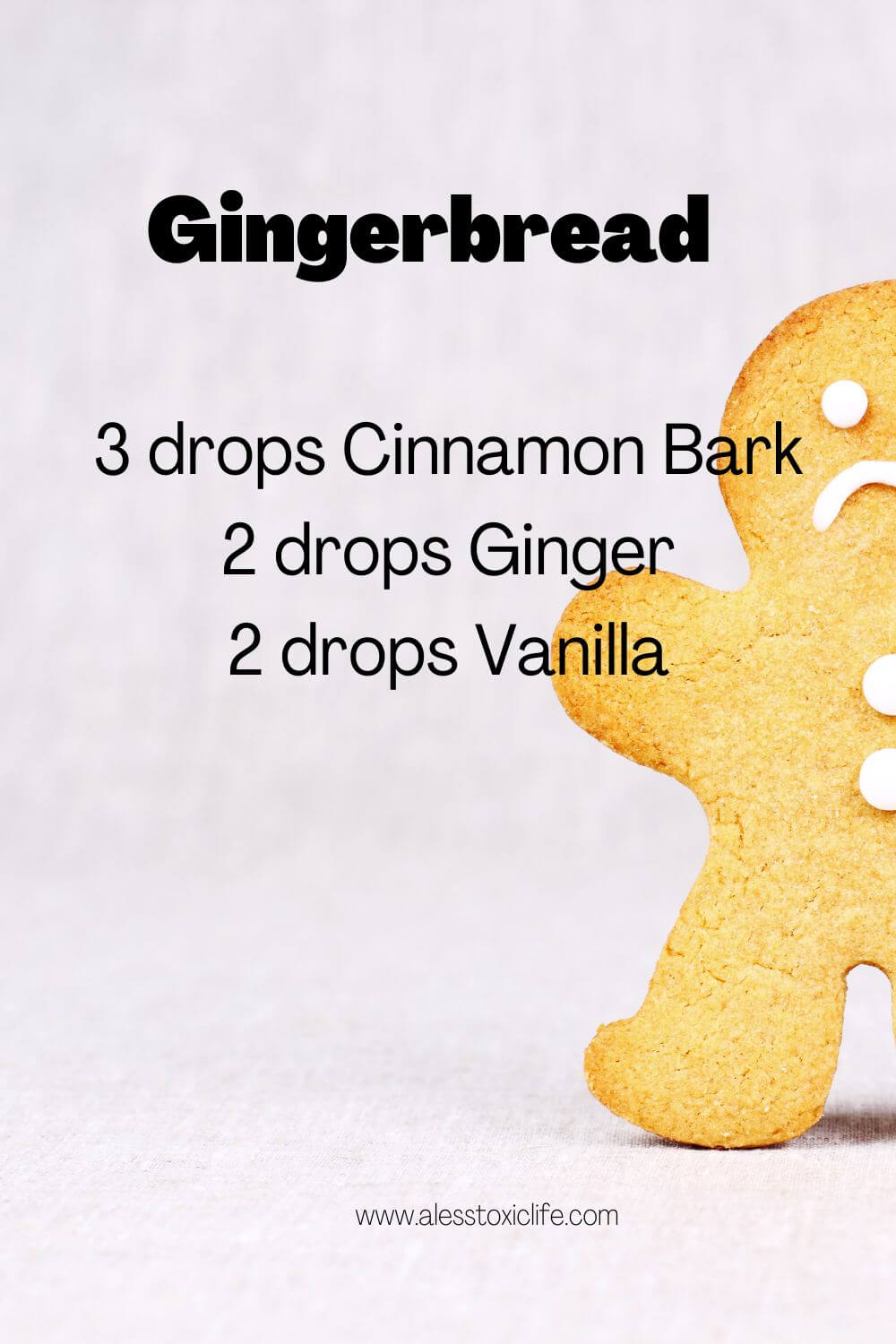 Vanilla Essential Oil - Gingerbread recipe